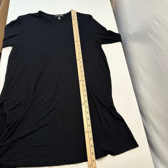 Eileen Fisher Womens Long Sleeve Tunic Top Size M Black Relaxed Soft Minimalist - Picture 7 of 10